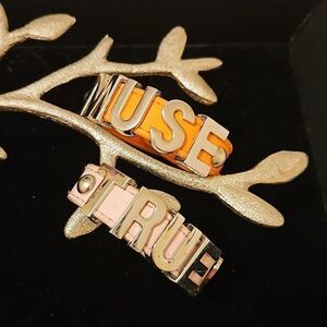 BCBGeneration Faux Leather Wrap Bracelets - True & Muse - Set of 2